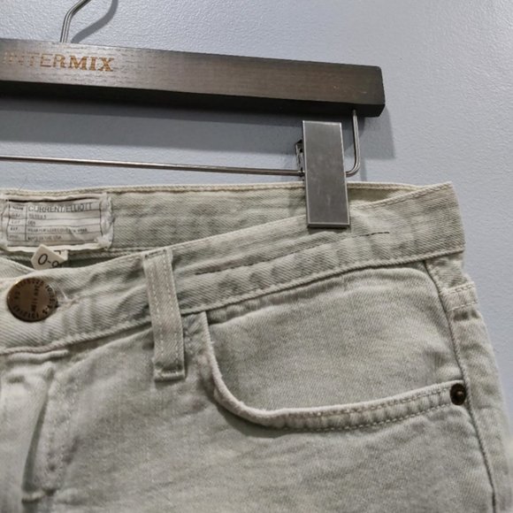 Current Elliott The Boyfriend Short Raw Hem Size 26 - Picture 4 of 7